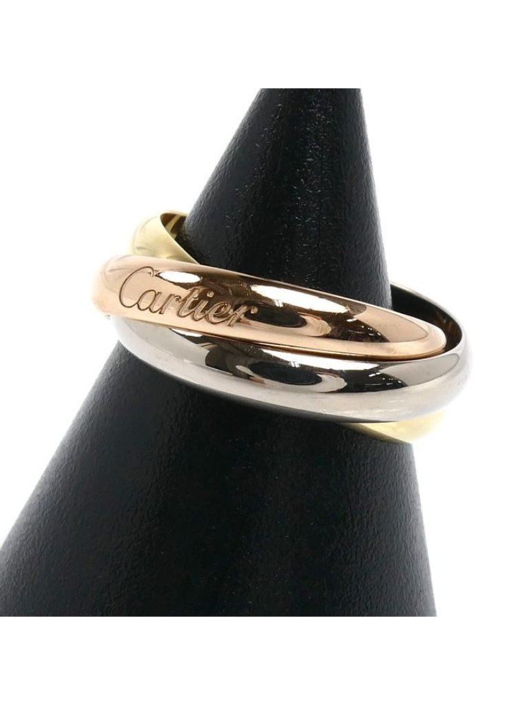 Cartier 18k Pink Gold 18k Yellow 18k White Trinity Ring